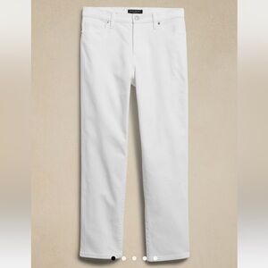 Banana Republic Slouch White Jeans